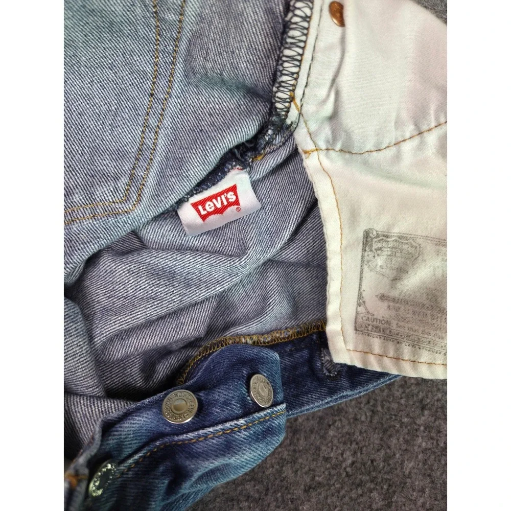 Levi's 501 Original Fit Jeans Mens 30x26 Blue Straight Leg Button Fly Denim